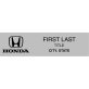 Vandergriff Honda Name Badge Silver - Option #1