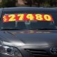 11 1/2" Yellow & Red Adhesive Windshield Numbers