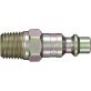 Heavy-Duty Quick Disconnect Plug 1/4 Standard Industrial Male NPTF 1/4-18 (Pack of 2)