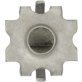 Front & Rear Bumper and Headlamp Assembly Specialty Push-In Nut; Thread Size: M6-1.0; Overall Height: 11.6mm; Zinc Organic (Pack of 10)