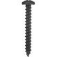 Sheet Metal Screw, Phillips Pan Head, Black Oxide, Steel, #6 x 1" (Pack of 100)