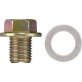 Metric Drain Plug with Aluminum Gasket - M14-1.50 Thread Size, 17mm Hex Size, Honda (Long Version) (Pack of 10)