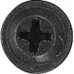 Phillips Round Washer Head Sheet Metal Screw, Steel, Black Oxide, #6 Diameter, 1/2" Length (Pack of 100)