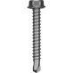 Self-Drilling Screw, Hex Washer Head, Steel, Zinc Finish, #3 Point, #8-18 x 1-1/2" (Pack of 50)