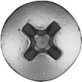 Sheet Metal Screw, Phillips Oval Head, Steel, Zinc Finish, #8 x 1/2" (Pack of 100)