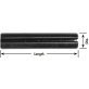 Springlok Pin, Grade 1074, High Carbon Steel, Plain Finish, 3/16 x 2" (Pack of 100)