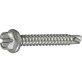 Quad-Grip™ Self-Drilling Screw, Slotted Hex Head, Steel, Zinc Finish, #10 x 5/8" (Pack of 100)
