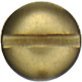Wood Screw, Slotted Round Head, Brass, Zinc Finish, Sharp Point, #8 x 5/8" (Pack of 100)