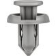 Bumper Push-Type Retainer for Honda, Nylon, Gray, Fits 10mm Hole, 20mm Head, 13mm Stem Length (Pack of 15)
