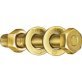 Hex Cap Screw, Grade 8, Alloy Steel, Yellow Zinc Finish, Fine Thread, 35/64" Head Height, 1-5/16" Across Flats, 7/8-14 x 3" (Pack of 10)