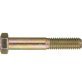 Hex Cap Screw, Grade 8, Alloy Steel, Yellow Zinc Finish, Fine Thread, 35/64" Head Height, 1-5/16" Across Flats, 7/8-14 x 3" (Pack of 10)