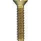 Machine Screw, Slotted Flat Head, Brass, Coarse Thread, #10-24 x 2" (Pack of 50)