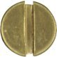 Machine Screw, Slotted Flat Head, Brass, Coarse Thread, #10-24 x 2" (Pack of 50)