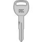 Metal Head Key with Double-Edge Blade for Honda/Acura, Generic Logo, Compatible with 884 Decryptor Tool, #HD103 (Pack of 10)