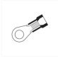 Ring Tongue Terminal, Polyvinyl Insulated, 12 to 10 AWG, 7/16-1/2" Stud Size, Yellow (Pack of 50)