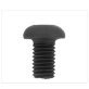 Button Head Socket Cap Screw, Grade 10.9, Alloy Steel, Black Oxide Finish, Coarse Thread, 2.5mm Hex Key, M4-0.7 x 16mm (Pack of 25)