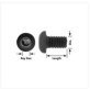Button Head Socket Cap Screw, Grade 10.9, Alloy Steel, Black Oxide Finish, Coarse Thread, 2.5mm Hex Key, M4-0.7 x 16mm (Pack of 25)