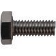 DIN 933 Hex Cap Screw, A4 Stainless Steel, Plain Finish, Coarse Thread, 3.5mm Head Height, 8mm Across Flats, M5-0.8 x 35mm (Pack of 25)