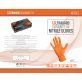 Ultragard Diamonite Orange Gloves - Large (7/8 mil). - (100 gloves per box MIN 10 box order)