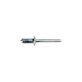 Specialty Rivet for Mercedes Benz/Ford, Steel, 6.3mm Diameter, 1/2" Flange Diameter, 3/16-17/64" Grip Range (Pack of 10)