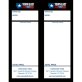 Town East Ford Addendum Tag Blanks w/perforation - NO Sticky Back