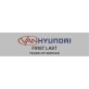 Van Hyundai Name Badges with Service Years